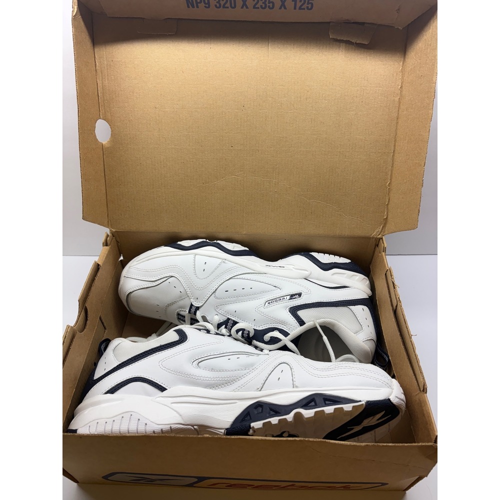Reebok DMX RB 212 PYE Sneakers Men's 12 White Navy Retro Chunky Dad Shoes